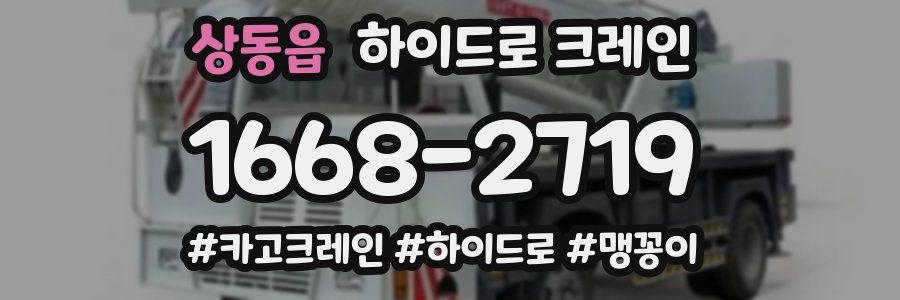 상동읍 하이드로 크레인