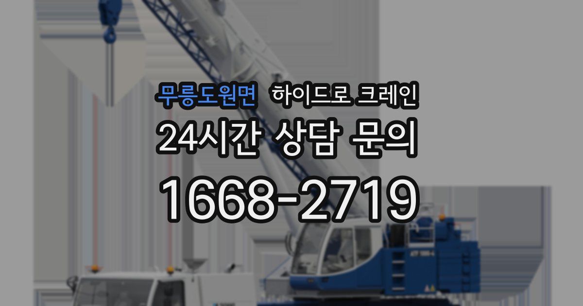 무릉도원면 하이드로 크레인