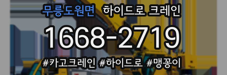 무릉도원면 하이드로 크레인