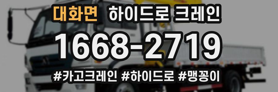 대화면 하이드로 크레인