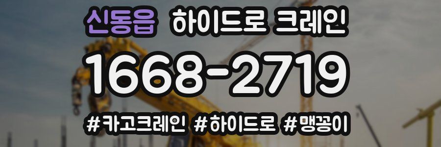 신동읍 하이드로 크레인