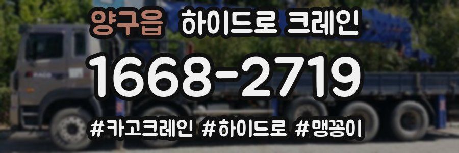 양구읍 하이드로 크레인