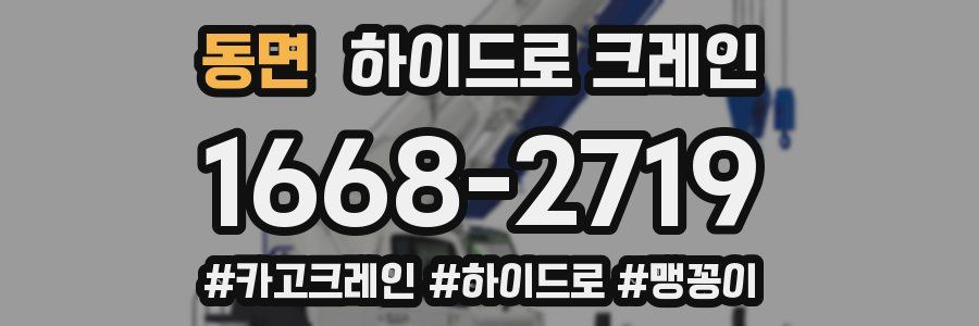 동면 하이드로 크레인