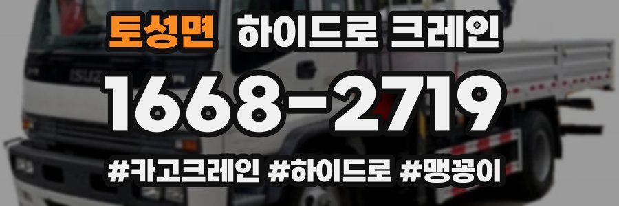 토성면 하이드로 크레인