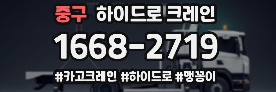 중구 하이드로 크레인