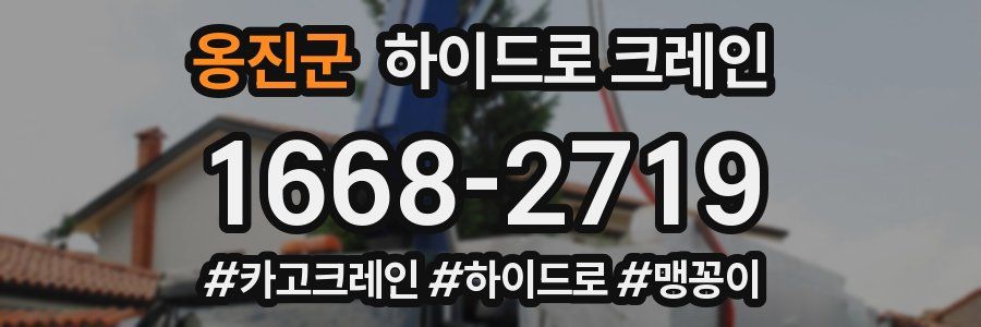 옹진군 하이드로 크레인