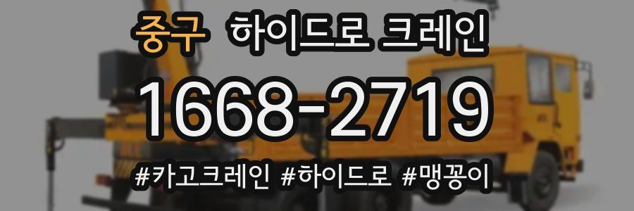 중구 하이드로 크레인