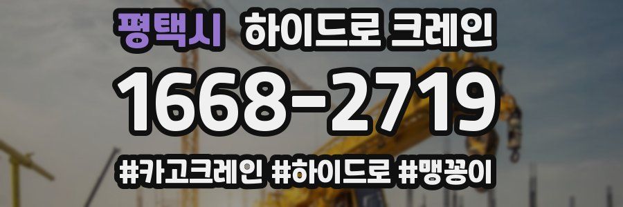 평택시 하이드로 크레인