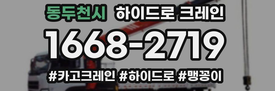 동두천시 하이드로 크레인