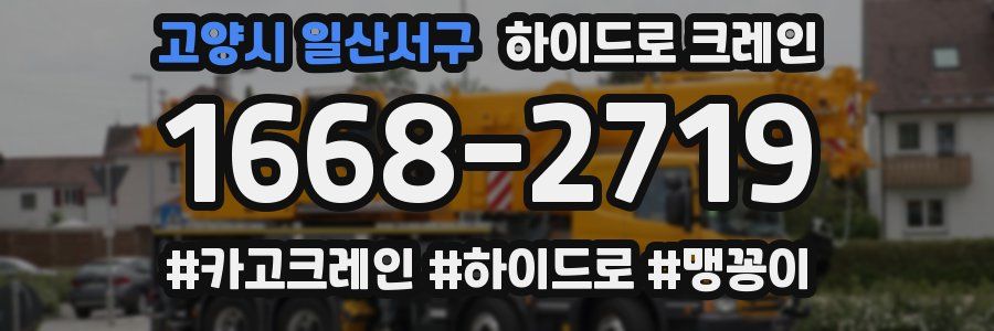 고양시 일산서구 하이드로 크레인