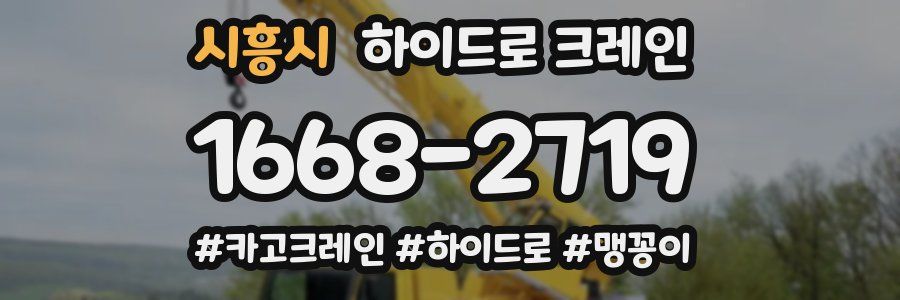 시흥시 하이드로 크레인