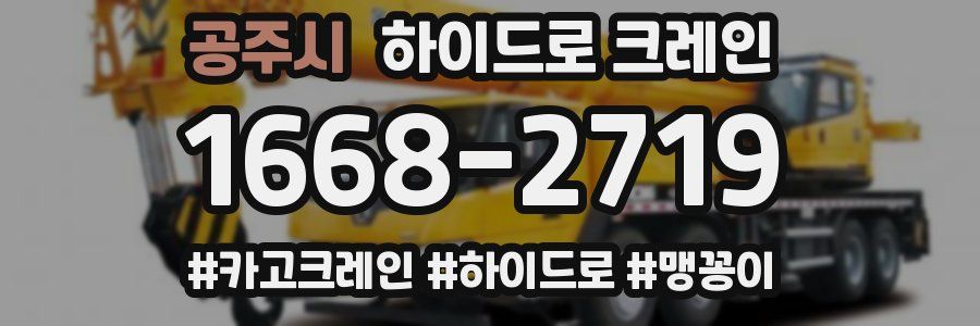 공주시 하이드로 크레인