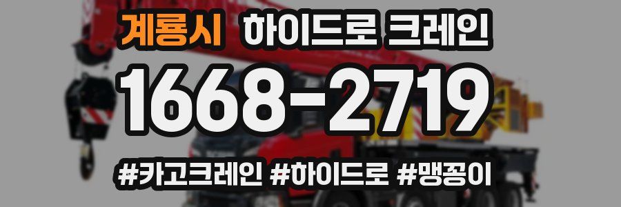 계룡시 하이드로 크레인
