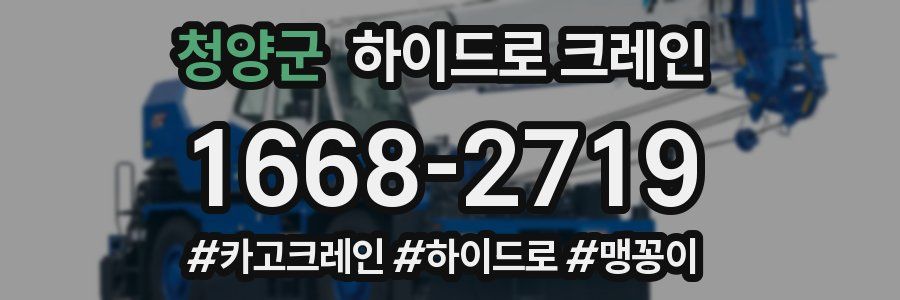 청양군 하이드로 크레인