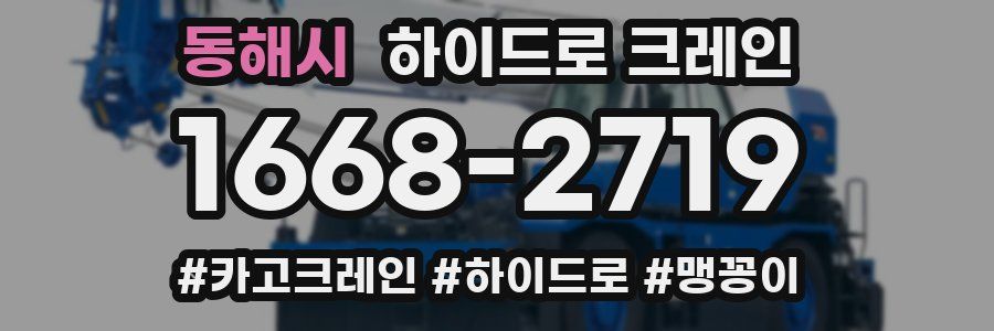 동해시 하이드로 크레인