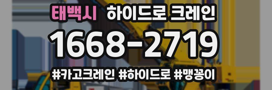 태백시 하이드로 크레인