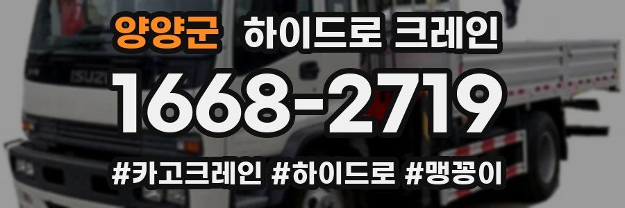 양양군 하이드로 크레인