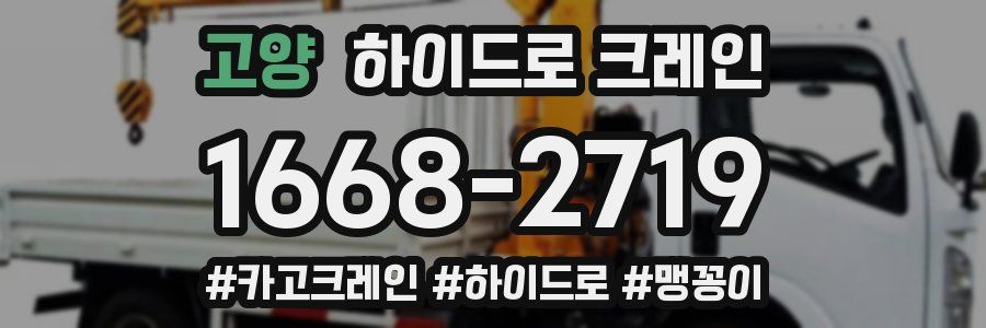 고양 하이드로 크레인