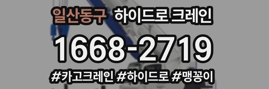 일산동구 하이드로 크레인