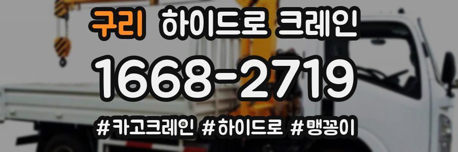 구리 하이드로 크레인