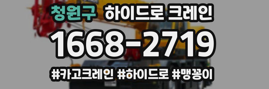 청원구 하이드로 크레인