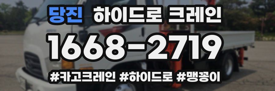 당진 하이드로 크레인