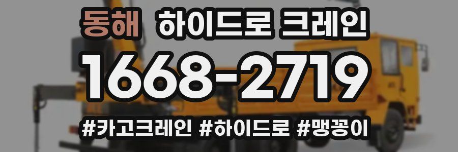 동해 하이드로 크레인