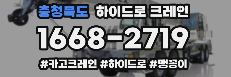 충청북도 하이드로 크레인