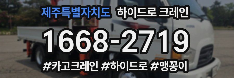 제주특별자치도 하이드로 크레인