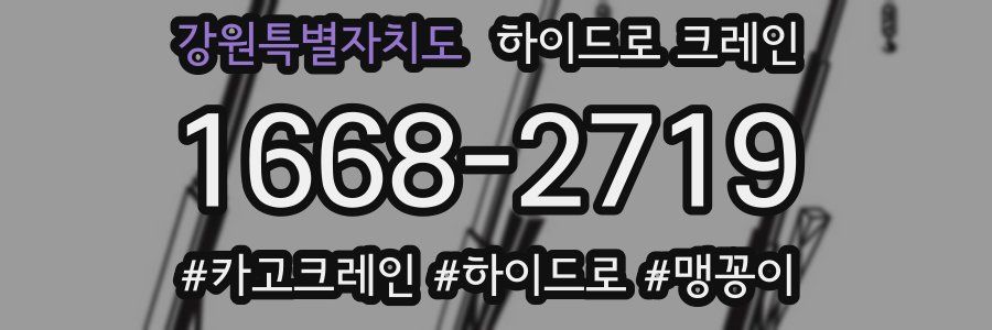 강원특별자치도 하이드로 크레인