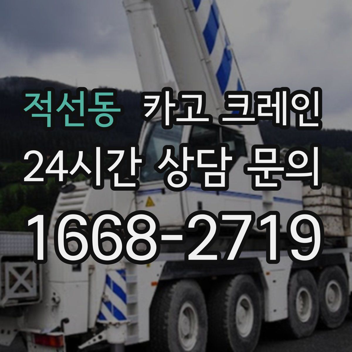 적선동 카고 크레인