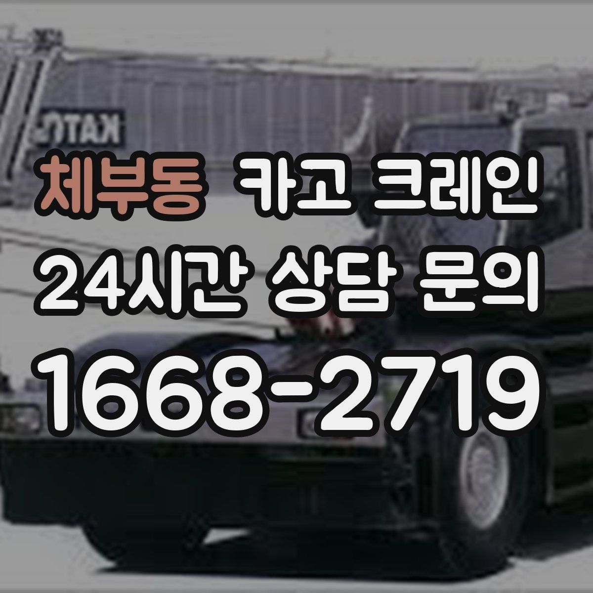 체부동 카고 크레인