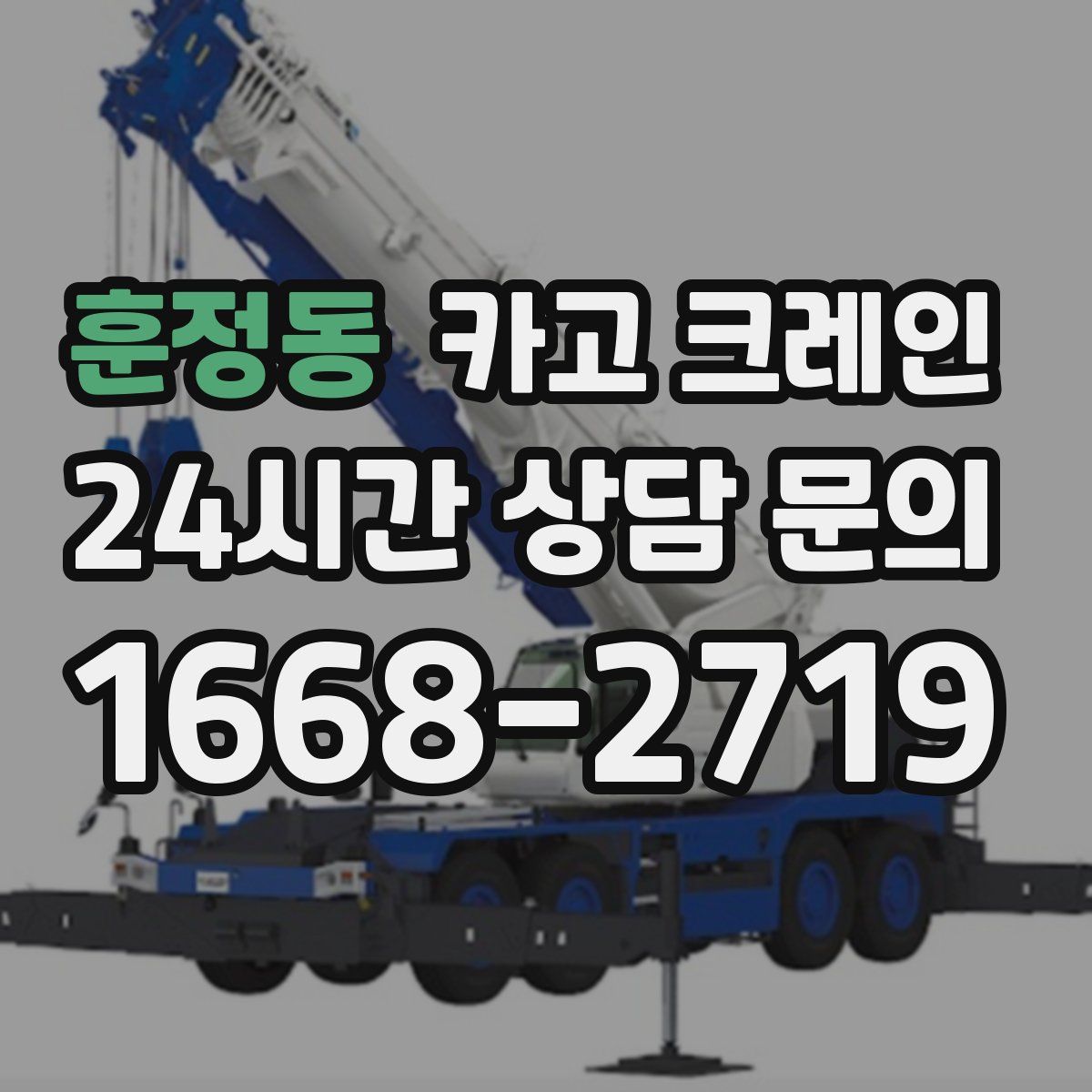 훈정동 카고 크레인