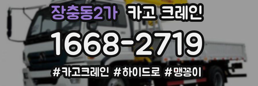 장충동2가 크레인 작업