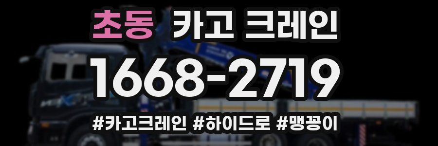 초동 크레인 작업