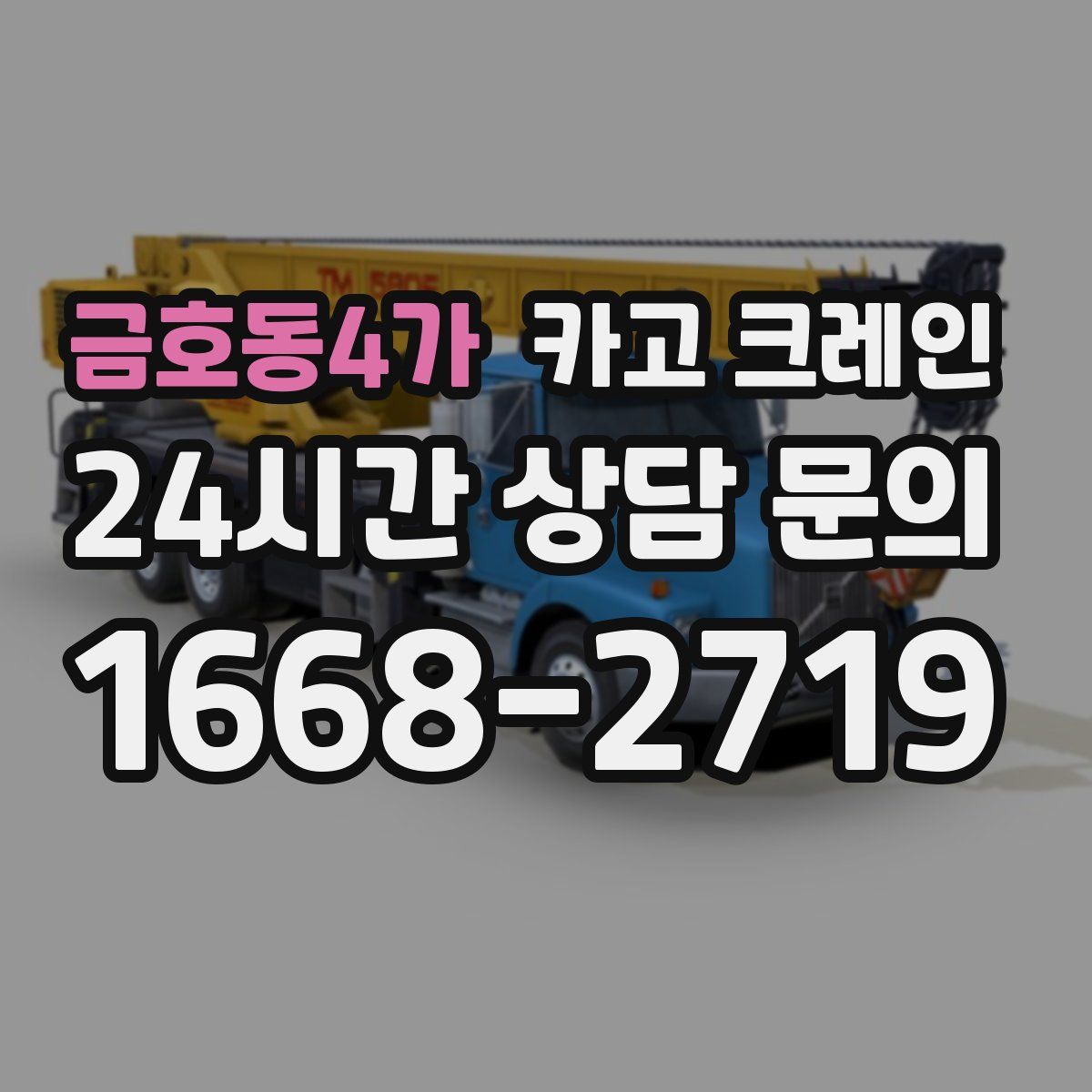 금호동4가 카고 크레인