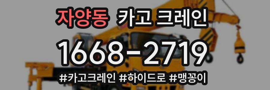 자양동 크레인 작업