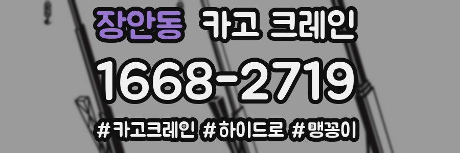 장안동 크레인 작업