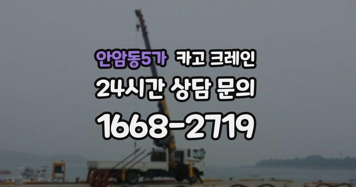 안암동5가 크레인