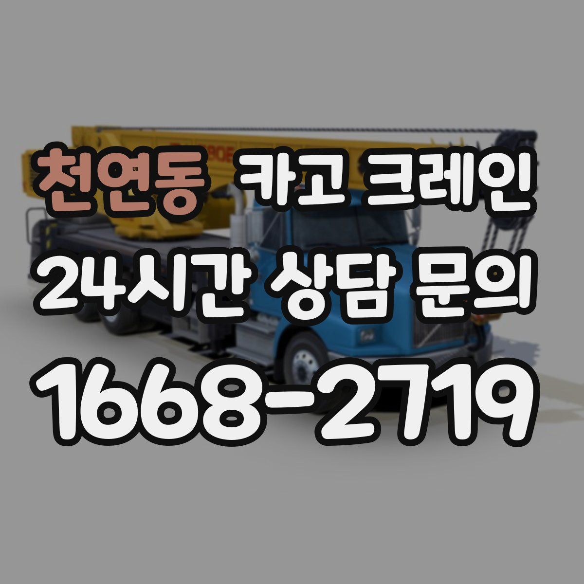 천연동 카고 크레인