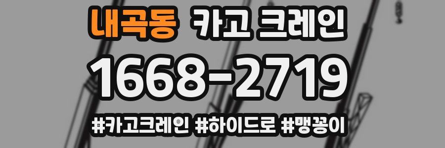 내곡동 크레인 작업