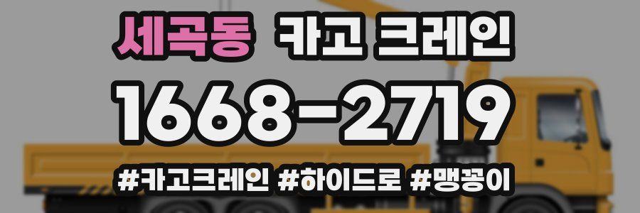 세곡동 크레인 작업