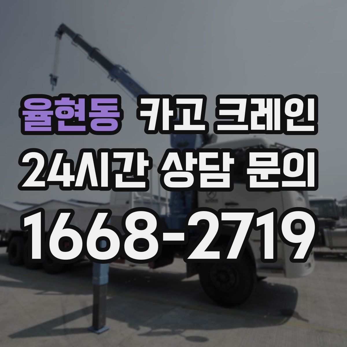 율현동 카고 크레인