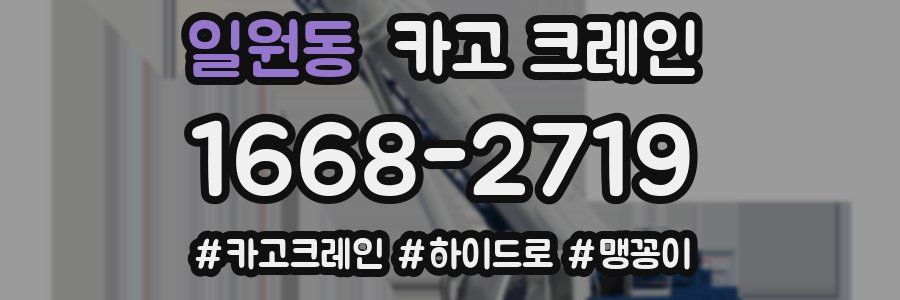 일원동 크레인 작업