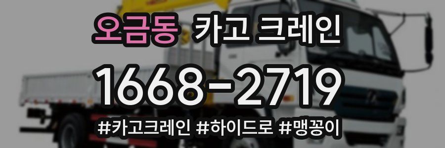 오금동 크레인 작업