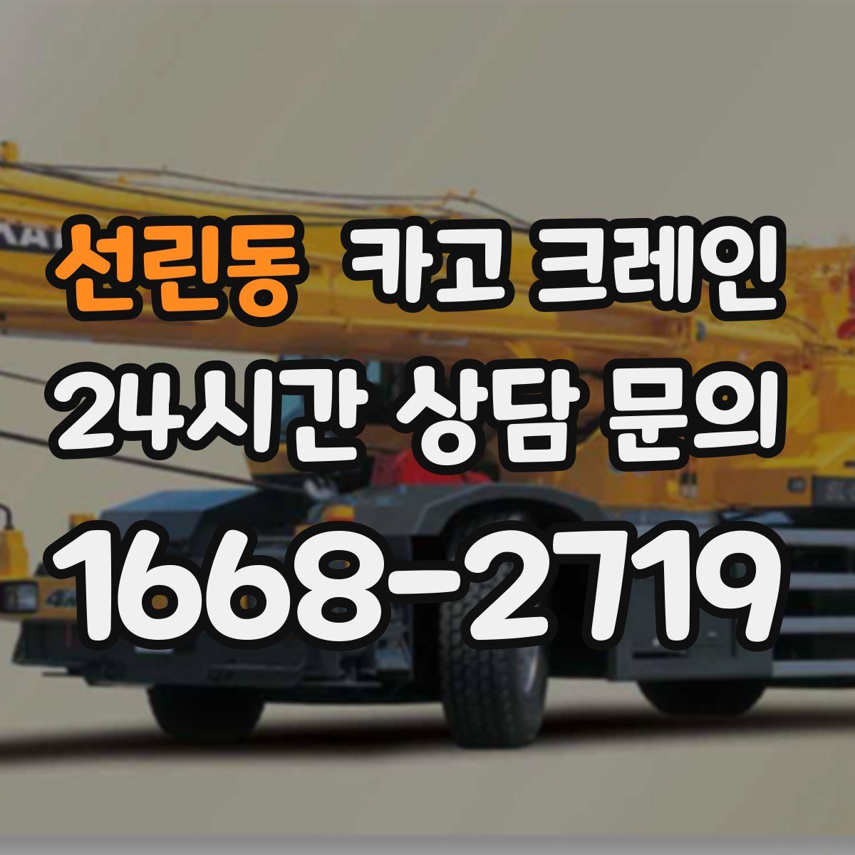 선린동 카고 크레인