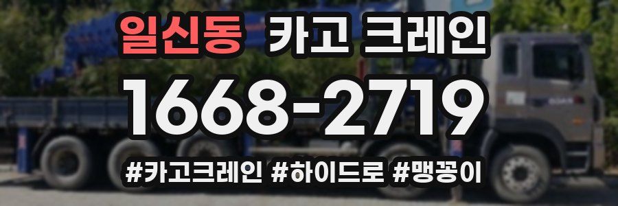 일신동 크레인 작업