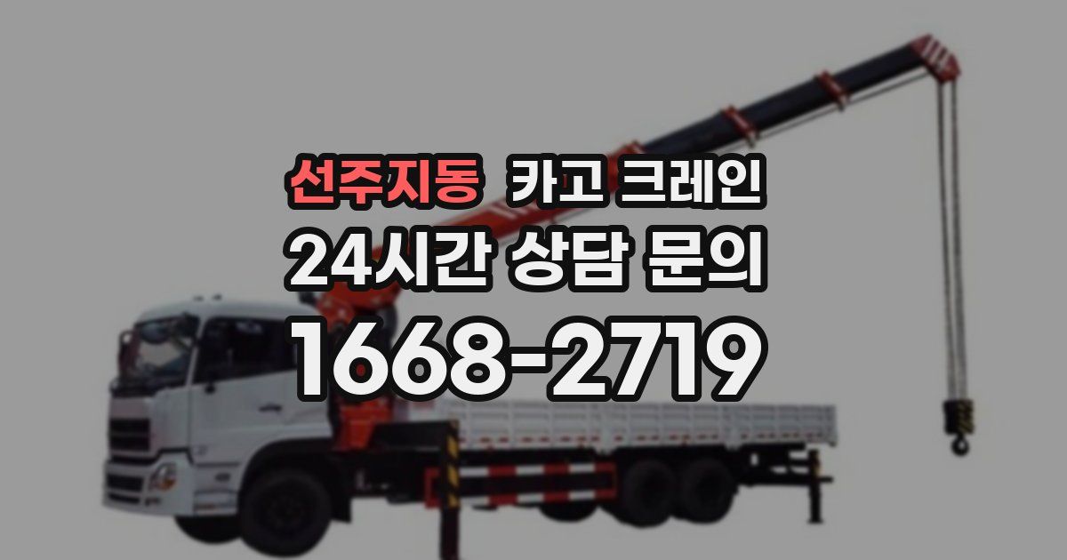 선주지동 크레인