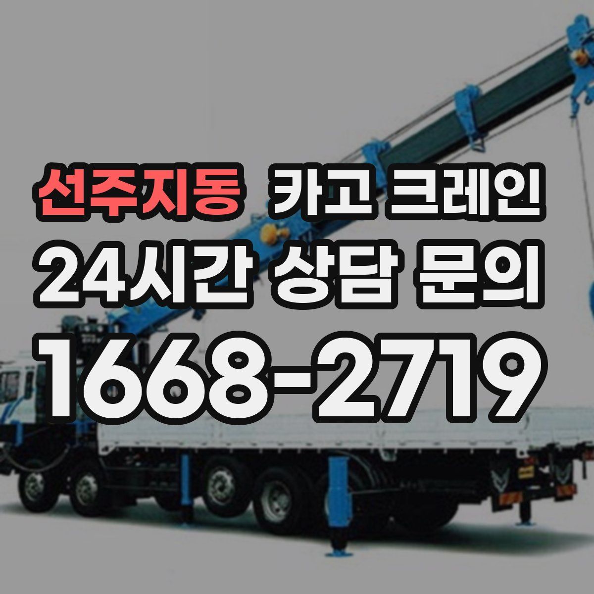 선주지동 카고 크레인