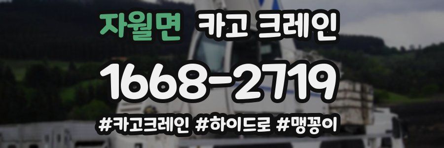 자월면 크레인 작업